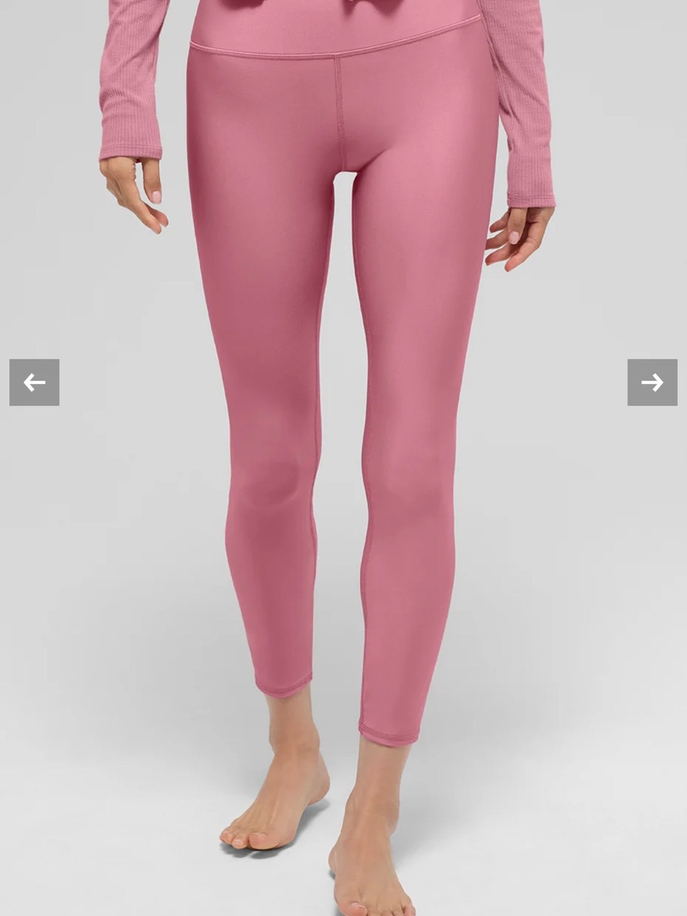 Alo Pink wild rose airbrush leggings Size Medium NWT